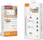 Multiprise LDNIO SC3416 - 3 Prises Universelles & 4 Ports USB Charge Rapide GaN 65W – Image 11