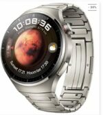 Montre Connectée AMOLED RW-32 4 Pro - Circulaire - Haute Définition - Courbée Avec Triple Bracelet et Chargeur Sans Fil - Noir – Image 8