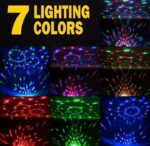 Lot De 3 Boule Disco - Éclairage DJ - 7 Modes De Couleur - Télécommande et Musique – Image 8