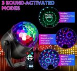 Lot De 3 Boule Disco - Éclairage DJ - 7 Modes De Couleur - Télécommande et Musique – Image 4