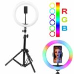 Ring Light Led Rgb Mj26 Avec Trépied 2 Metres