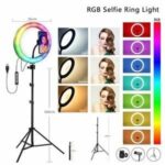 Ring Light Led Rgb Mj26 Avec Trépied 2 Metres – Image 2