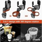 Porte-Gobelet Pour Voiture 3-en-1 - Support Multifonction - Rotatif – Image 5