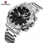 Montre Naviforce NF9237 Double Affichage - Acier Inoxydable - Quartz & Numérique – Image 5