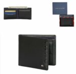 Portefeuille Tommy Hilfiger Pour Homme - Bi-Fold en Cuir - Noir