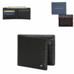 Portefeuille Tommy Hilfiger Pour Homme - Bi-Fold en Cuir - Noir