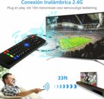 Télécommande Clavier Air Mouse 4-en-1 - Sans Fil 2.4GHz Pour Smart TV & Android Box – Image 2