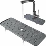 Tapis Égouttoir en Silicone pour Évier et Robinet - Anti-éclaboussures et Organisateur - Gris – Image 7