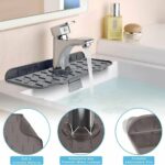 Tapis Égouttoir en Silicone pour Évier et Robinet - Anti-éclaboussures et Organisateur - Gris – Image 4