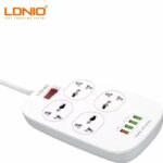 Multiprise LDNIO SC3416 - 3 Prises Universelles & 4 Ports USB Charge Rapide GaN 65W – Image 3