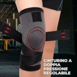 Genouillère De Compression Élastique - Réglable - Confortable - Haute Qualité - Unisexe – Image 2