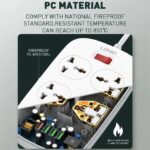 Multiprise LDNIO SC3416 - 3 Prises Universelles & 4 Ports USB Charge Rapide GaN 65W – Image 6