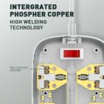 Multiprise LDNIO SC3416 - 3 Prises Universelles & 4 Ports USB Charge Rapide GaN 65W – Image 8