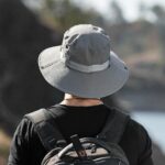 Chapeau De Seau Unisexe - Protection Solaire Extérieure - Respirant - Pliable - Rayé Décontracté - Doux - Gris – Image 4