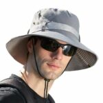 Chapeau De Seau Unisexe - Protection Solaire Extérieure - Respirant - Pliable - Rayé Décontracté - Doux - Gris – Image 3