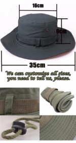 Chapeau De Seau Femme Et Homme - Protection Solaire Extérieure - Respirant - Pliable - Rayé Décontracté - Doux - Vert – Image 8