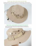 Chapeau De Seau Femme Et Homme - Protection Solaire Extérieure - Respirant - Pliable - Rayé Décontracté - Doux – Image 5
