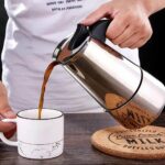 Cafetière italienne 4 Tasses En Acier Inoxydable - Compatible Tous Types De Feux – Image 4