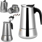 Cafetière italienne 4 Tasses En Acier Inoxydable - Compatible Tous Types De Feux – Image 11
