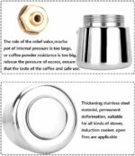 Cafetière italienne 4 Tasses En Acier Inoxydable - Compatible Tous Types De Feux – Image 8