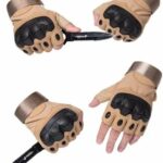 Gants Tactiques Demi-Doigt De Haute Qualité - Multifonctions - Taille Réglable – Image 20
