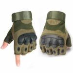 Gants Tactiques Demi-Doigt De Haute Qualité - Multifonctions - Taille Réglable – Image 9