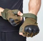 Gants Tactiques Demi-Doigt De Haute Qualité - Multifonctions - Taille Réglable – Image 14