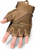 Gants Tactiques Demi-Doigt De Haute Qualité - Multifonctions - Taille Réglable – Image 23