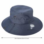 Chapeau De Soleil Pliable à Large Bord Avec Protection UV - Unisexe  Gris – Image 17