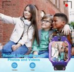 Montre Connectée Pour enfants - Bracelet Étanche avec Caméra - Appels et SOS - Réveil et Tracker - Violet – Image 14
