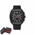 Montre Chronographe Naviforce NF8053 Pour Homme - Cuir Véritable - Tendance - Multifonction - Résistante à L’eau - Noir