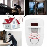 Système D'alarme PIR Avec Capteur Infrarouge - 2 Télécommandes - Détecteur De Mouvement - Sirène