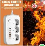 Multiprises Ldnio SC2311 - 2 Port USB-C, 4 Ports USB-A - 3 Prises De courant - 1 Port QC3.0 20 W – Image 4