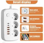 Multiprises Ldnio SC2311 - 2 Port USB-C, 4 Ports USB-A - 3 Prises De courant - 1 Port QC3.0 20 W – Image 2