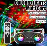 Boule Disco Lumineuse Stroboscopique 5en1 Activée Par Le Son - Qualité Supérieure - Avec Télécommande – Image 2