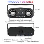 Boule Disco Lumineuse Stroboscopique 5en1 Activée Par Le Son - Qualité Supérieure - Avec Télécommande – Image 11