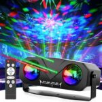 Boule Disco Lumineuse Stroboscopique 5en1 Activée Par Le Son - Qualité Supérieure - Avec Télécommande