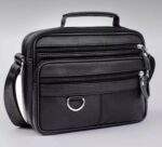 Sac à Bandoulière Pour Homme - Cuir - Qualité Supérieure - Portable - Léger Et Résistant – Image 10