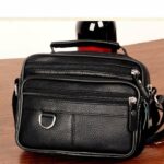 Sac à Bandoulière Pour Homme - Cuir - Qualité Supérieure - Portable - Léger Et Résistant