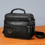 Sac à Bandoulière Pour Homme - Cuir - Qualité Supérieure - Portable - Léger Et Résistant – Image 2