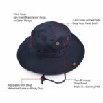 Chapeau De Soleil Pliable à Large Bord Avec Protection UV - Unisexe  Bleu – Image 4