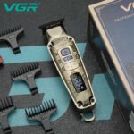 Tondeuse À Cheveux Et Rasoir Électrique Professionnel 2 En 1 VGR V-641 En Acier Inoxydable - 7500 Tr/Min - Résistante À L'eau – Image 3