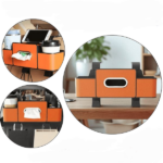 Organisateur Multifonctionnel Pour Siège Arrière De Voiture - 2 Porte-gobelets - Boîte À Mouchoirs Avec Crochet - Support Pour Téléphone – Image 9