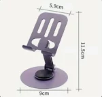 Support de Téléphone en Métal Réglable - Aspor A702 - Pliable – Image 9