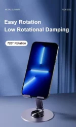 Support de Téléphone en Métal Réglable - Aspor A702 - Pliable – Image 5