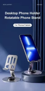 Support de Téléphone en Métal Réglable - Aspor A702 - Pliable – Image 6