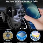 Chargeur De Voiture Sans Fil 2 En 1 - Tous Smartphones - Charge Rapide Intelligente - Infrarouge - Capteur - Support Téléphone - Noir