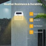 Lampes à Énergie Solaire – Étanches – Sécurité Avec Capteur - Noir – Image 4