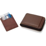 Portefeuille Avec Porte Cartes En Cuir Pour Homme - Design Élégant à Deux Volets - Avec Porte-Monnaie Intérieur - Porte-Cartes - Fermeture Éclair - Qualité Supérieure – Image 3