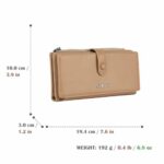 Portefeuille De Luxe Pour Femme Avec Porte-Monnaie - 100 % Cuir Véritable - Multifonctionnel - Grande Capacité - Beige – Image 7
